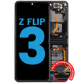 Internal OLED Display with Frame for Samsung Galaxy Z Flip 3 5G (F711) (US & International) (Aftermarket) (Phantom Black)