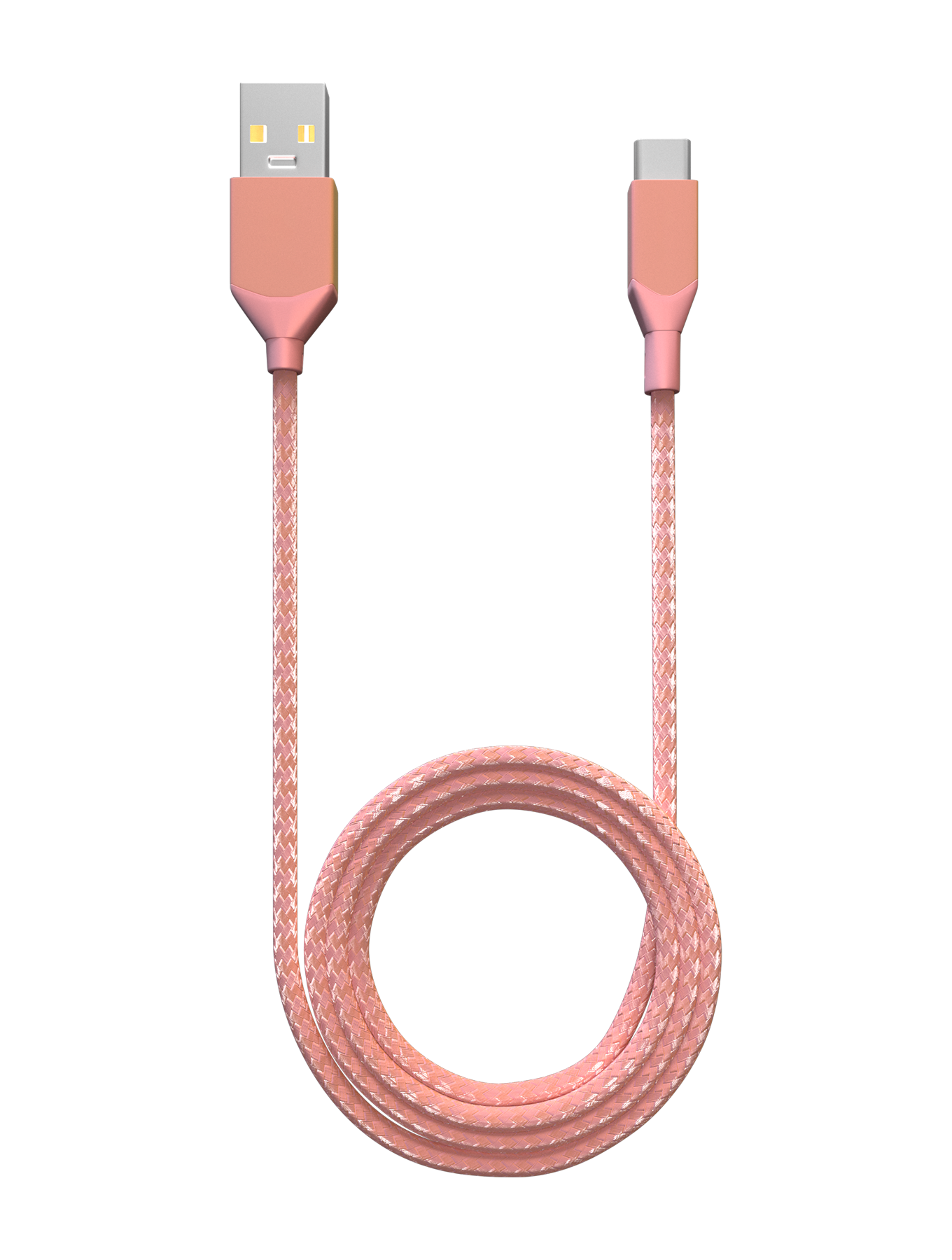 USB Type C auf USB Type A Kabel (1,8 m / 6 ft) (Ampsentrix Infinity) (Pink)