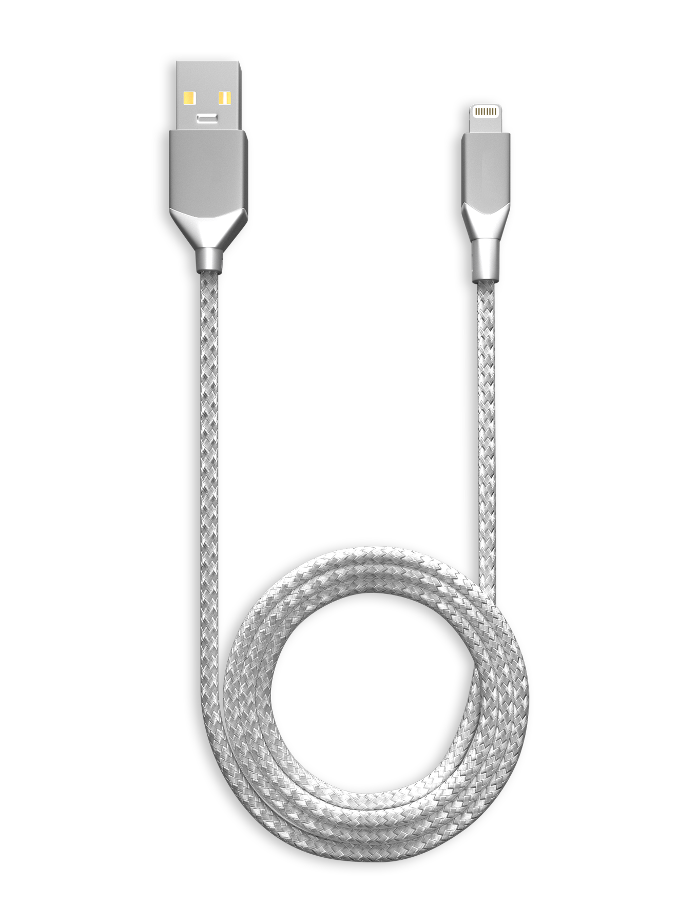 USB Type A auf Lightning Kabel (Non-MFI) 1,8 m (6 ft) AmpSentrix Infinity Silber