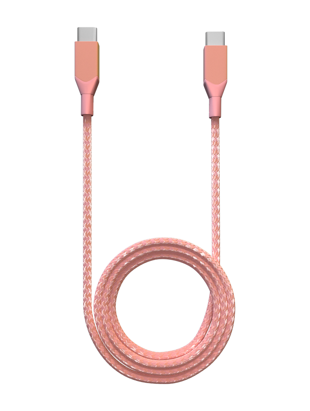 USB Type C to USB Type C Cable (1.8 m / 6 ft) AmpSentrix Infinity (Pink)