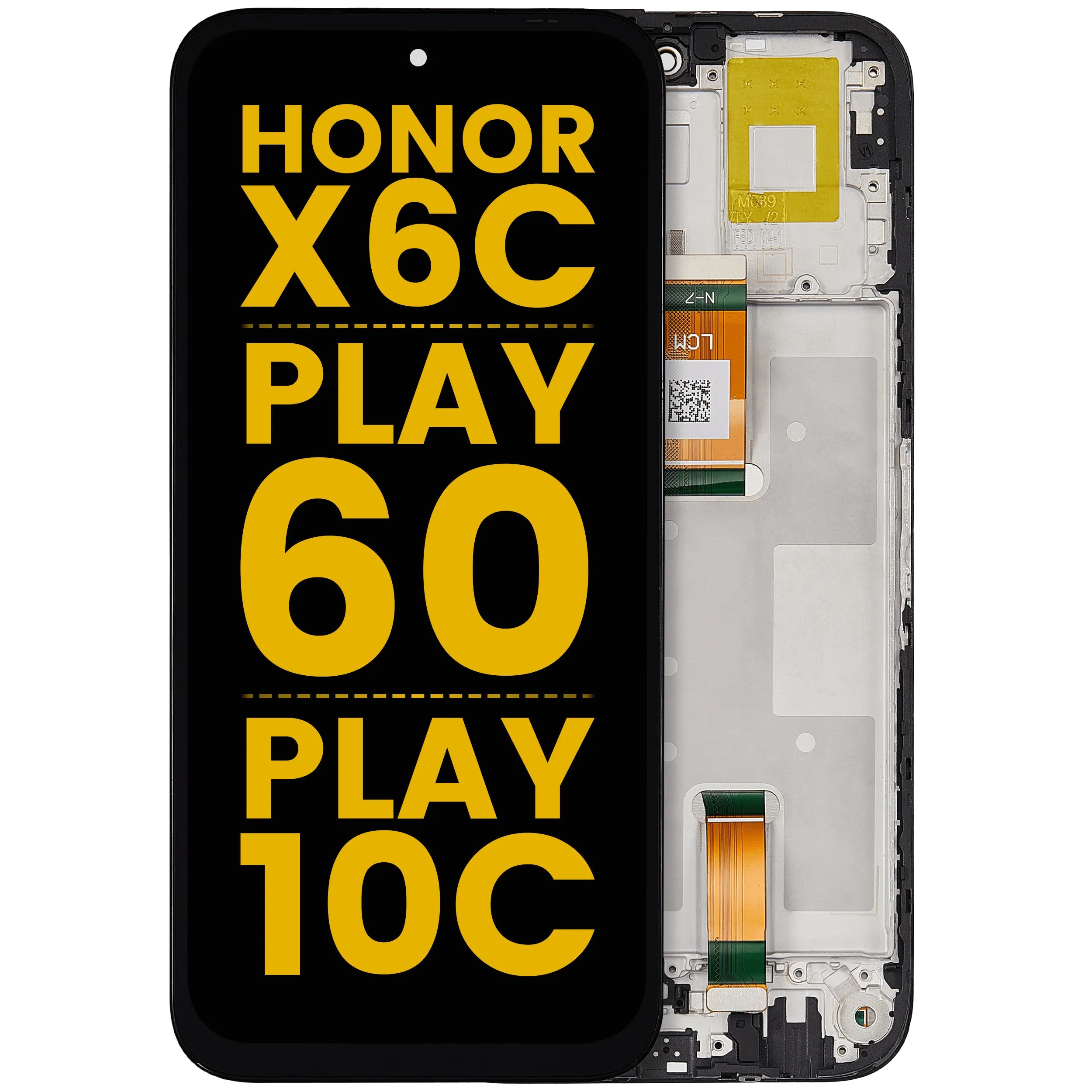 LCD-Display mit Rahmen für Honor X6C / Play 60 / Play 10C(Refurbished) (Alle Farben)