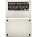 Topcase mit Akku & US-Tastatur MacBook Air 15 A3241 OEM Pull A Starlight
