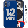 Backcover/Rahmen mit Small Parts für iPhone 12 Mini (EU / Global Version) (gebrauchter OEM-Ausbau, Qualität C) (Blau)