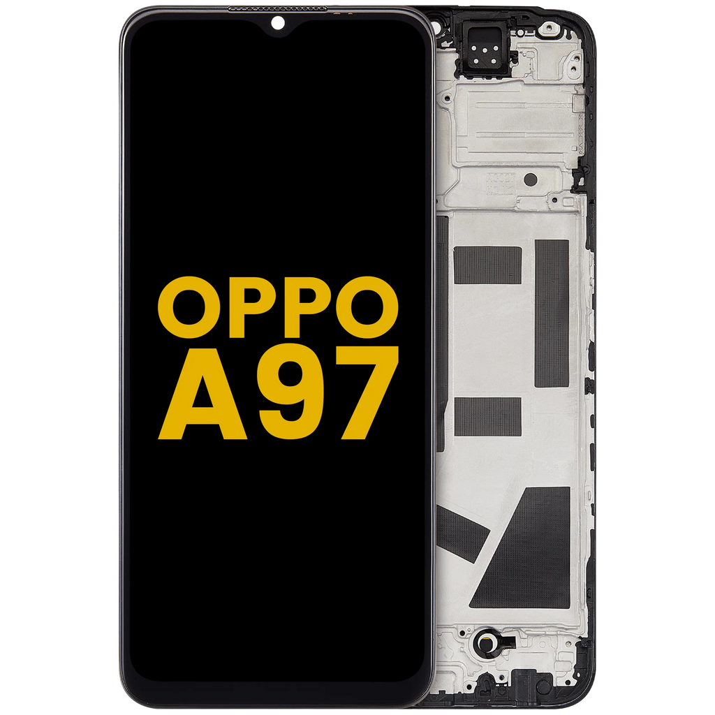 LCD-Display mit Rahmen Compatible für Oppo A97 (2022) (Refurbished) (Alle Farben)