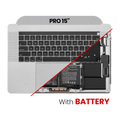 Top Case with Battery and Keyboard for MacBook Pro 15" A1990 (2018-2019) (US Keyboard) (Used OEM Pull, Grade A) (Space Gray)