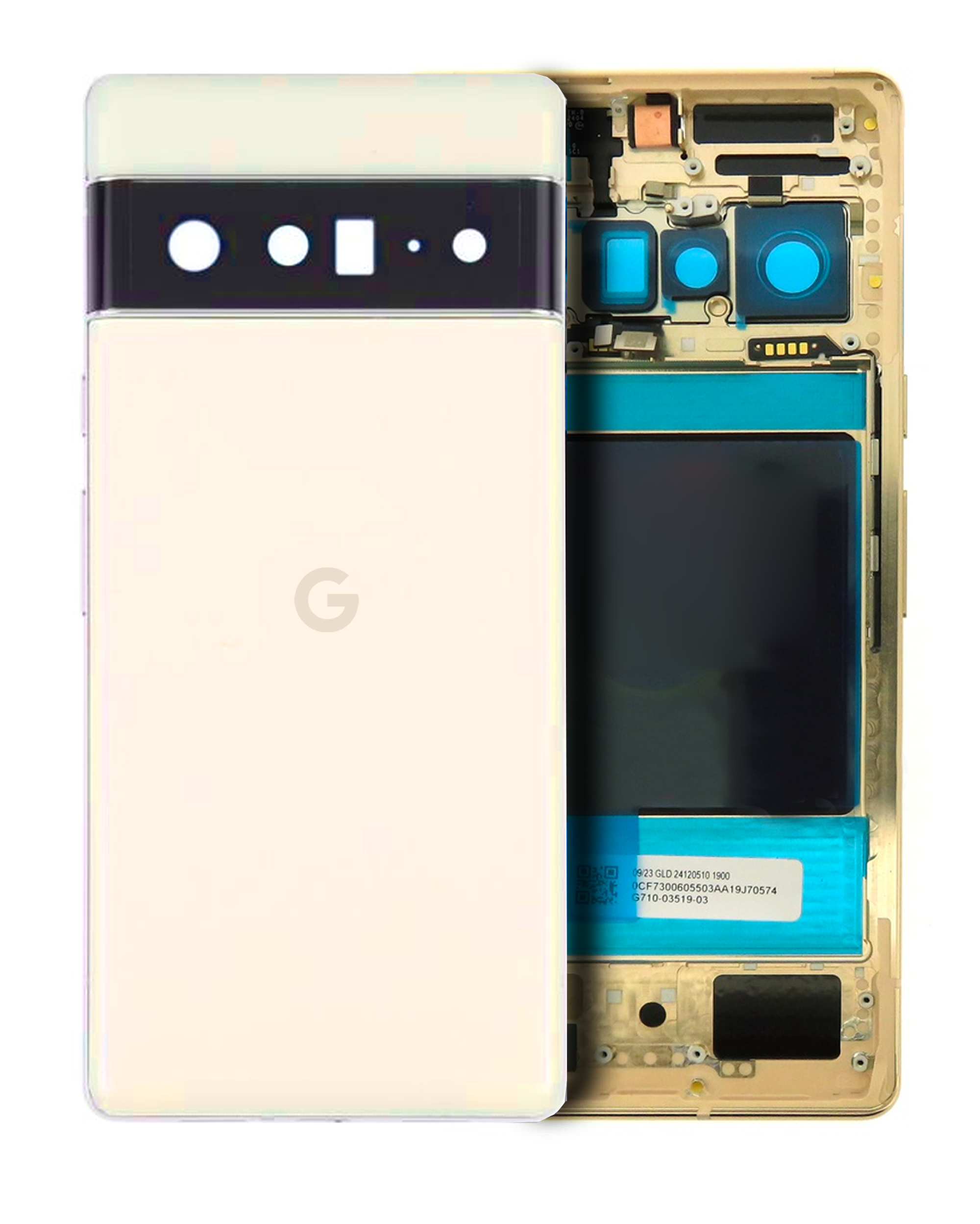 Back Cover/Frame for Google Pixel 6 Pro (Original OEM) (Sorta Sunny)