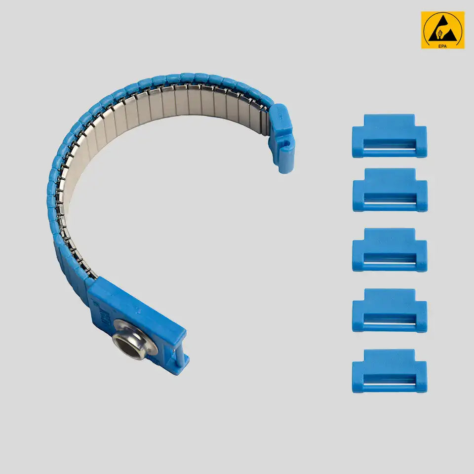 Verstellbares Edelstahl-Handgelenkband mit 10mm Stud (ESD-sicher)