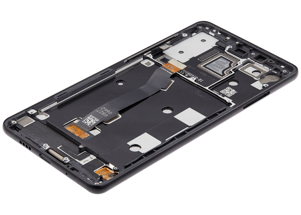 LCD-Display mit Rahmen für Xiaomi Mi Mix 2S (Aftermarket Plus) (Schwarz)