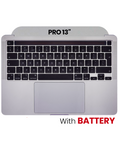 Top Case with Battery and Keyboard for MacBook Pro 13" A2251 (2020) (US Keyboard) (Used OEM Pull, Grade A) Silver