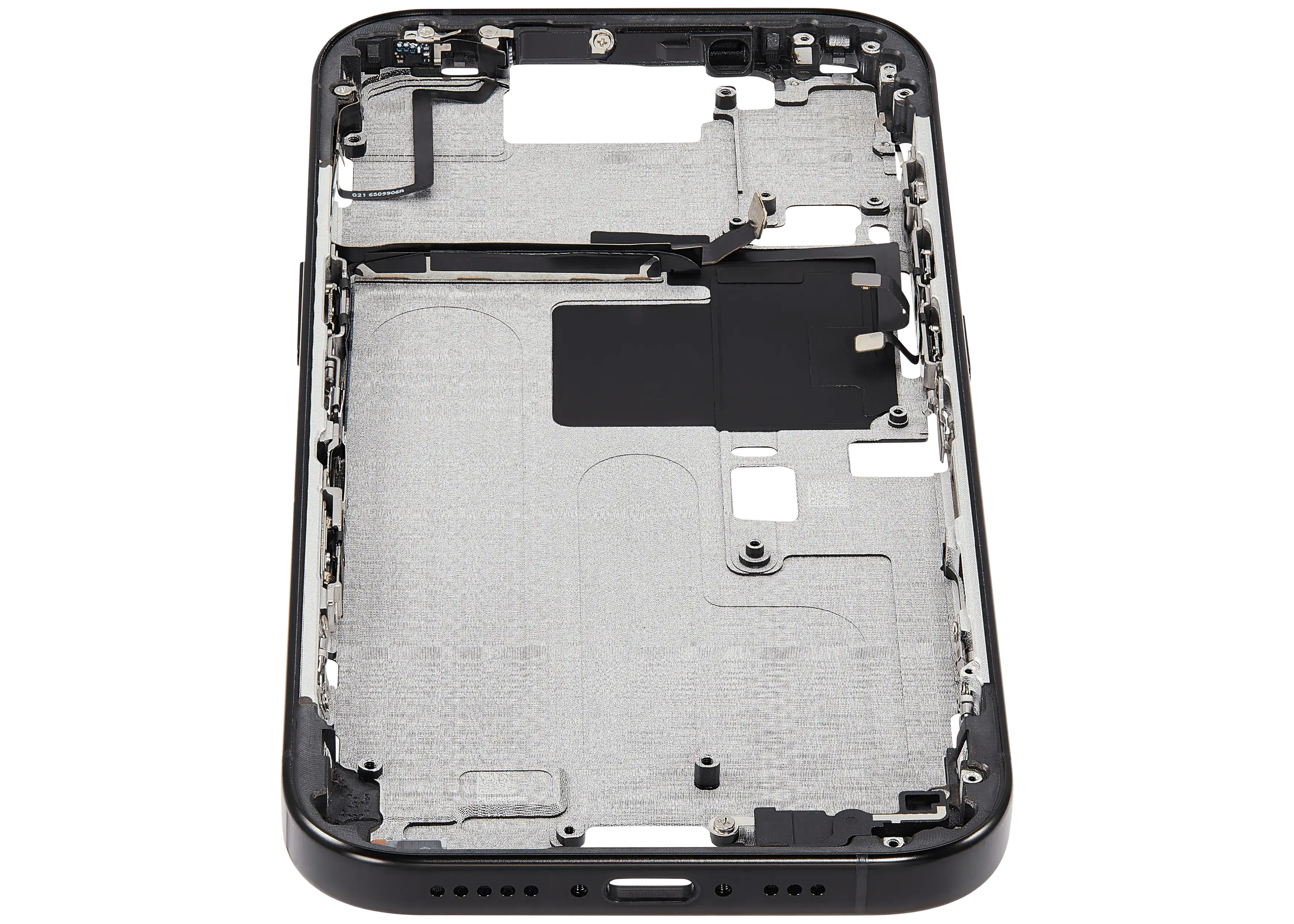 Midframe/Rahmen mit Power And Volume Button für iPhone 16 Pro (EU / Global Version) (Aftermarket Plus) (Schwarz Titanium)