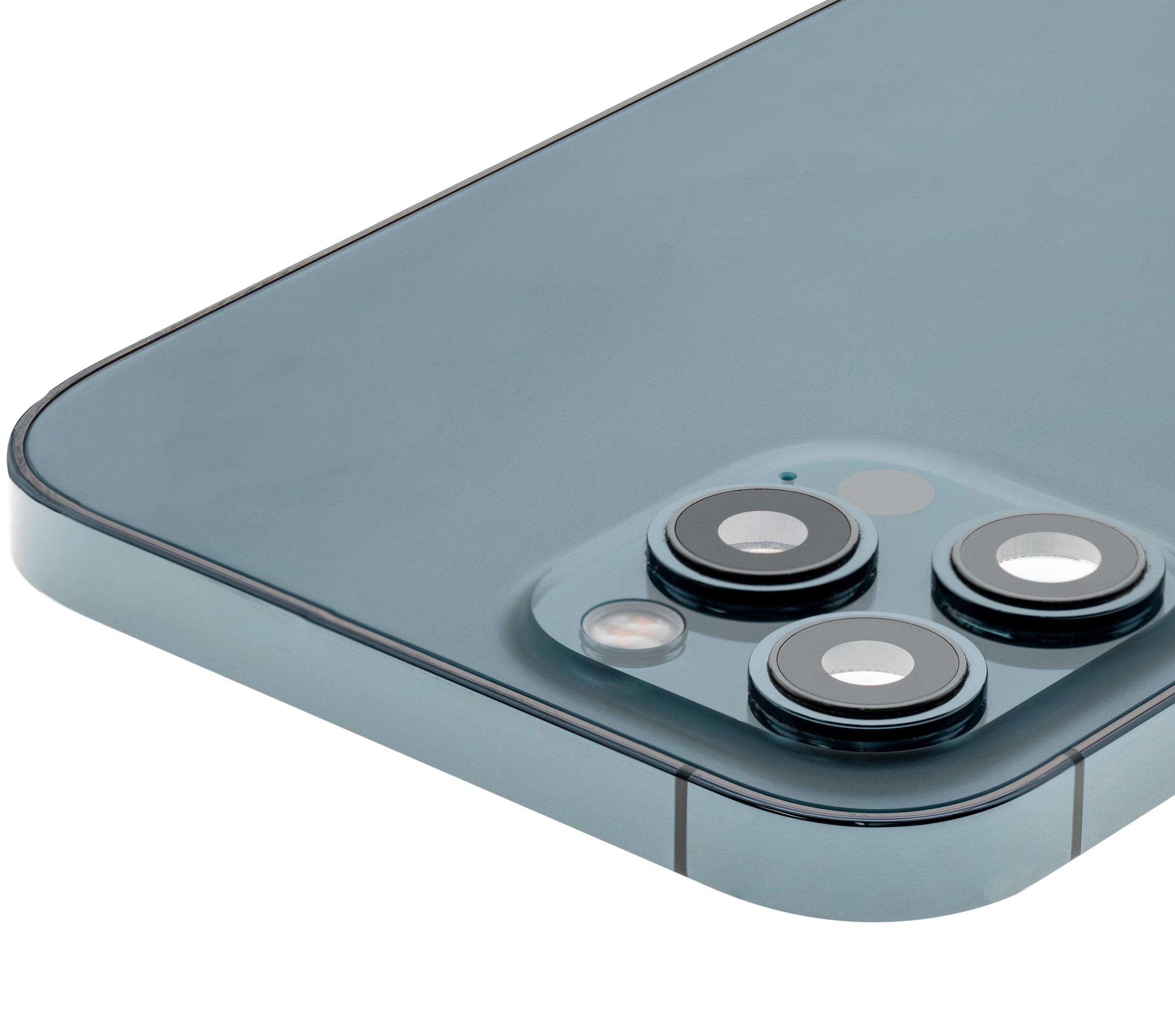 Backcover/Rahmen mit Small Parts für iPhone 12 Pro Max (EU / Global Version) (gebrauchter OEM-Ausbau, Qualität B) (Pacific Blau)