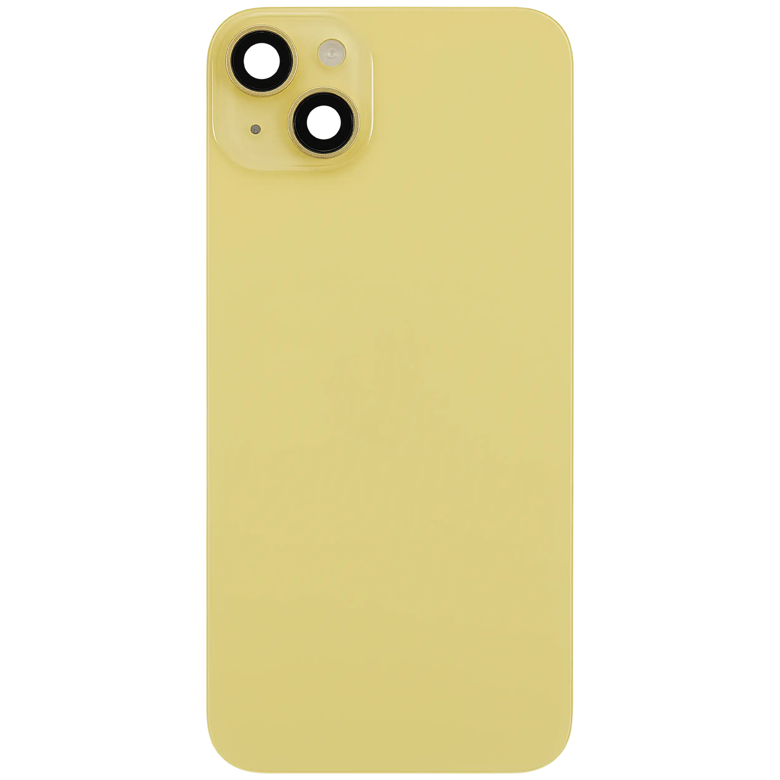 Backcover mit MagSafe Magnet & NFC & Blitz-Flexkabel für iPhone 14 Plus (gebrauchter OEM-Ausbau, Qualität A) (Gelb)