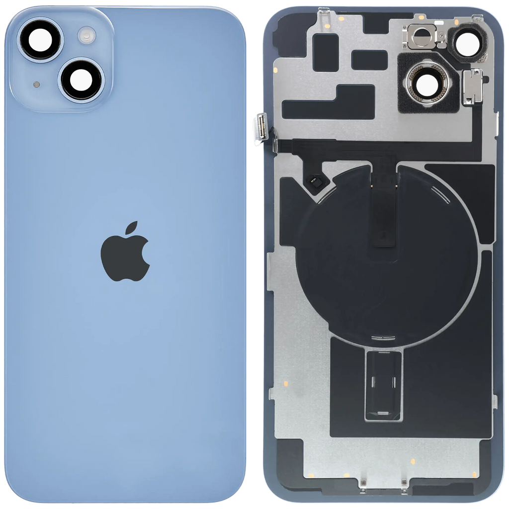 Backcover mit MagSafe Magnet & NFC & Blitz-Flexkabel für iPhone 14 Plus (Service Pack) (Blau)
