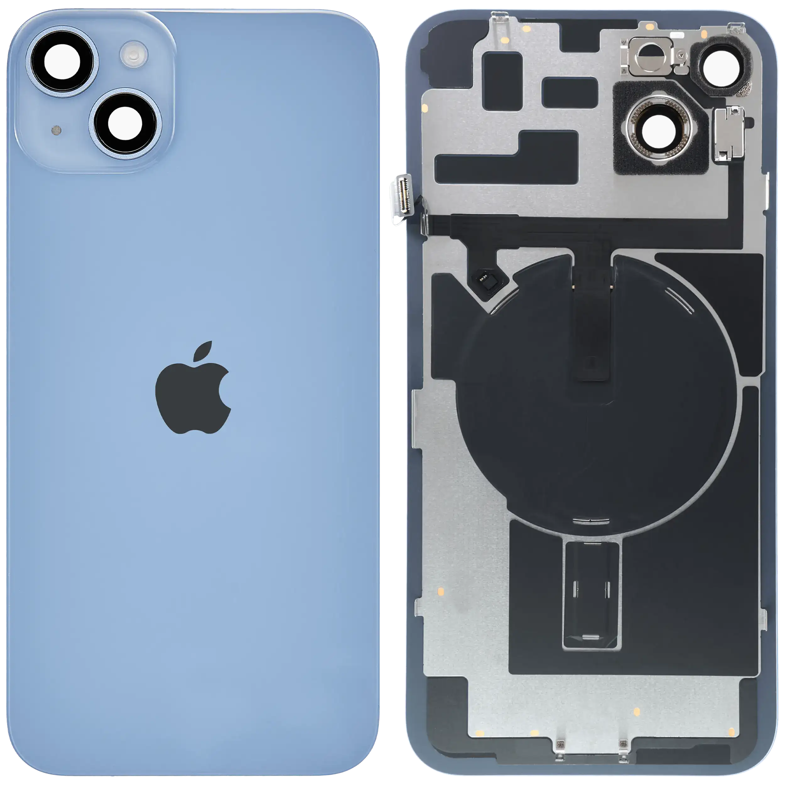 Backcover mit MagSafe Magnet & NFC & Blitz-Flexkabel für iPhone 14 Plus (Service Pack) (Blau)