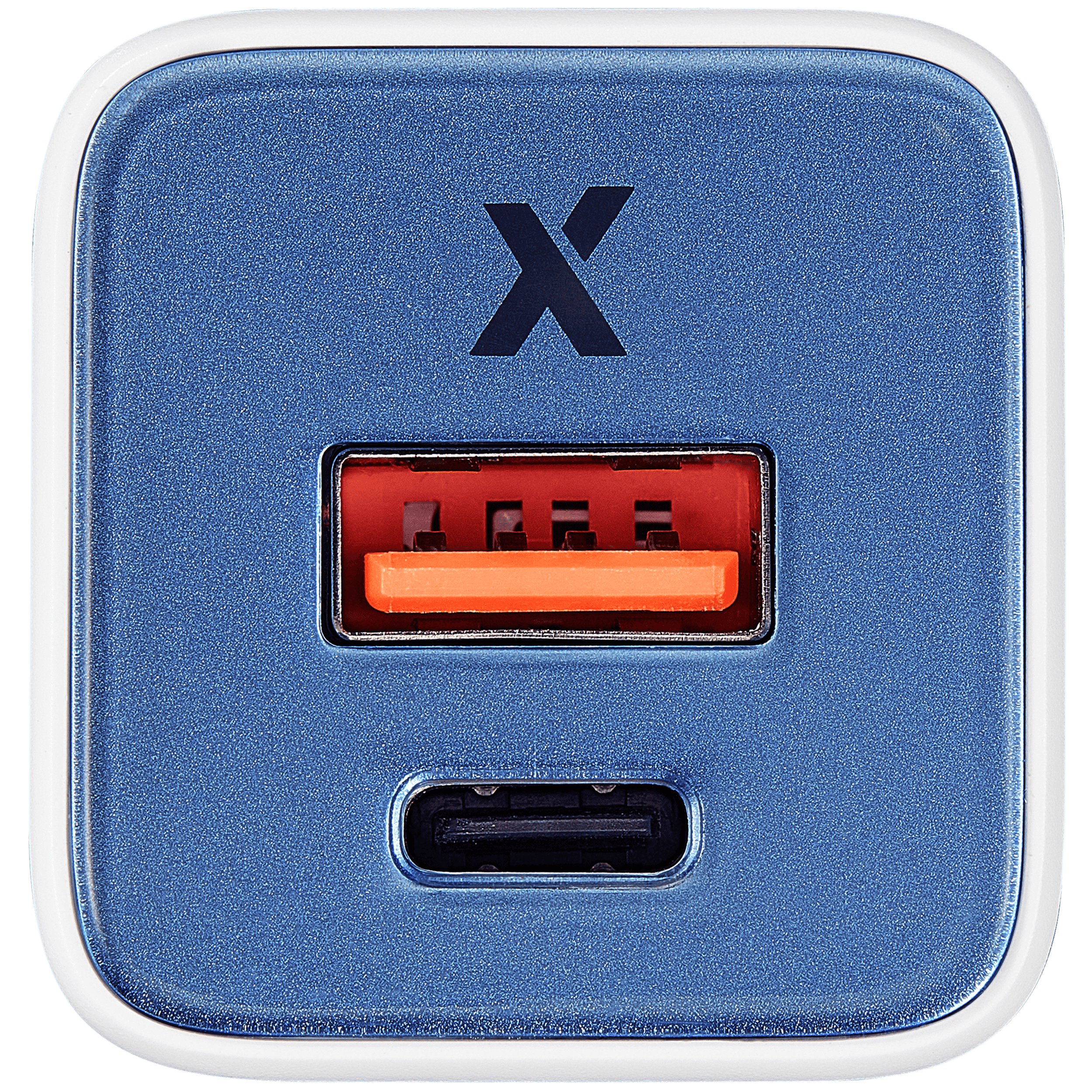 AmpSentrix Pro 30W 2-in-1 USB-C / USB-A GaN Wall Adapter (Ultramarine)