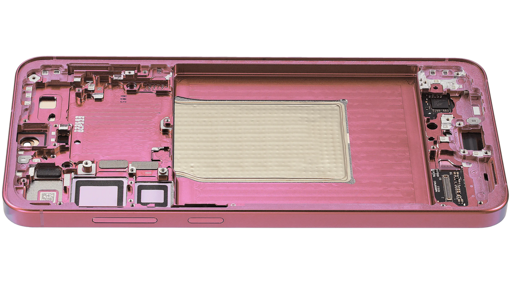 OLED-Display mit Rahmen für Samsung Galaxy S25 Plus 5G (US & Internationale Version) (Aftermarket Plus) (Coral Rot)