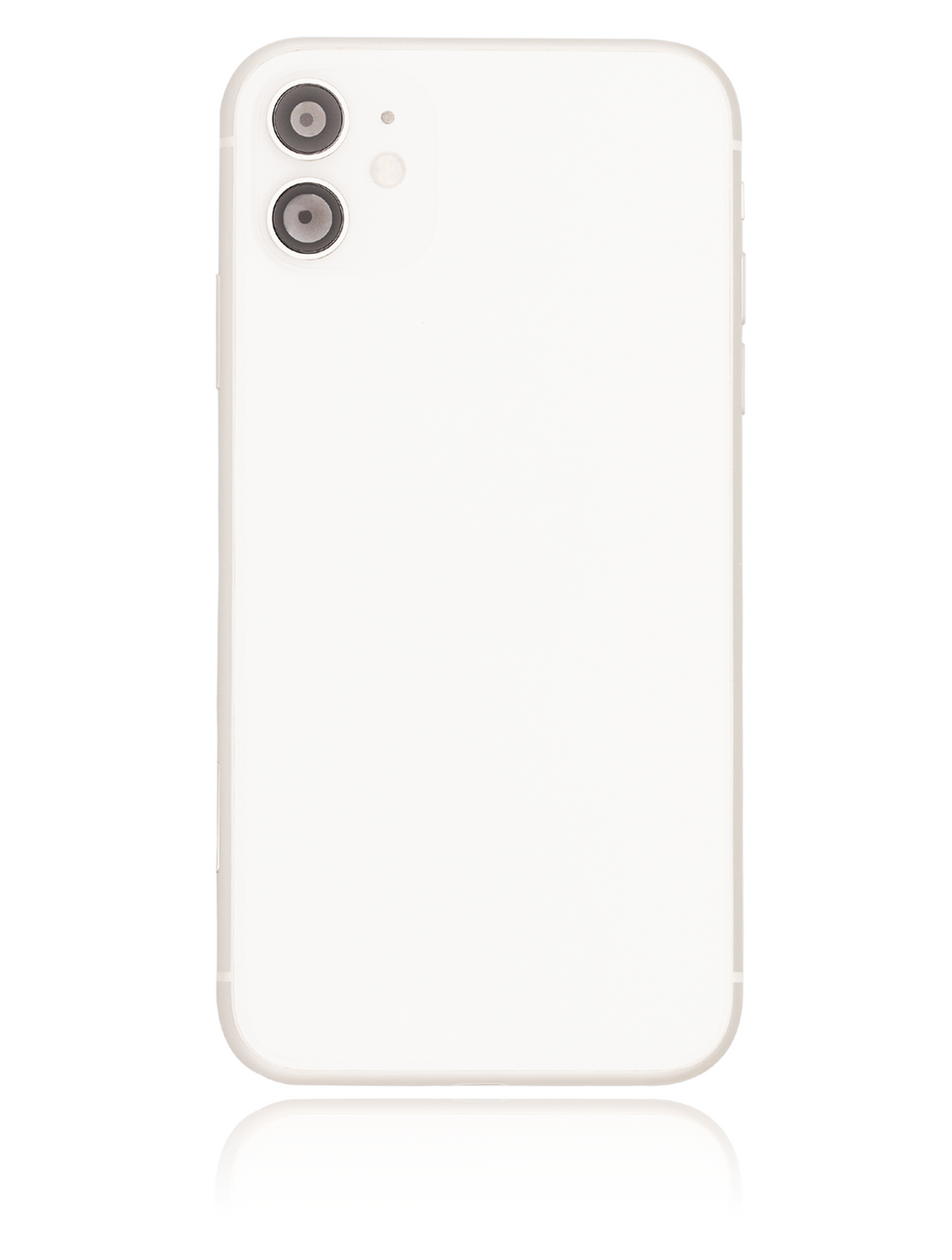 Backcover/Rahmen mit Small Components Pre-Installed für iPhone 11 (gebrauchter OEM-Ausbau, Qualität A) (Weiß)