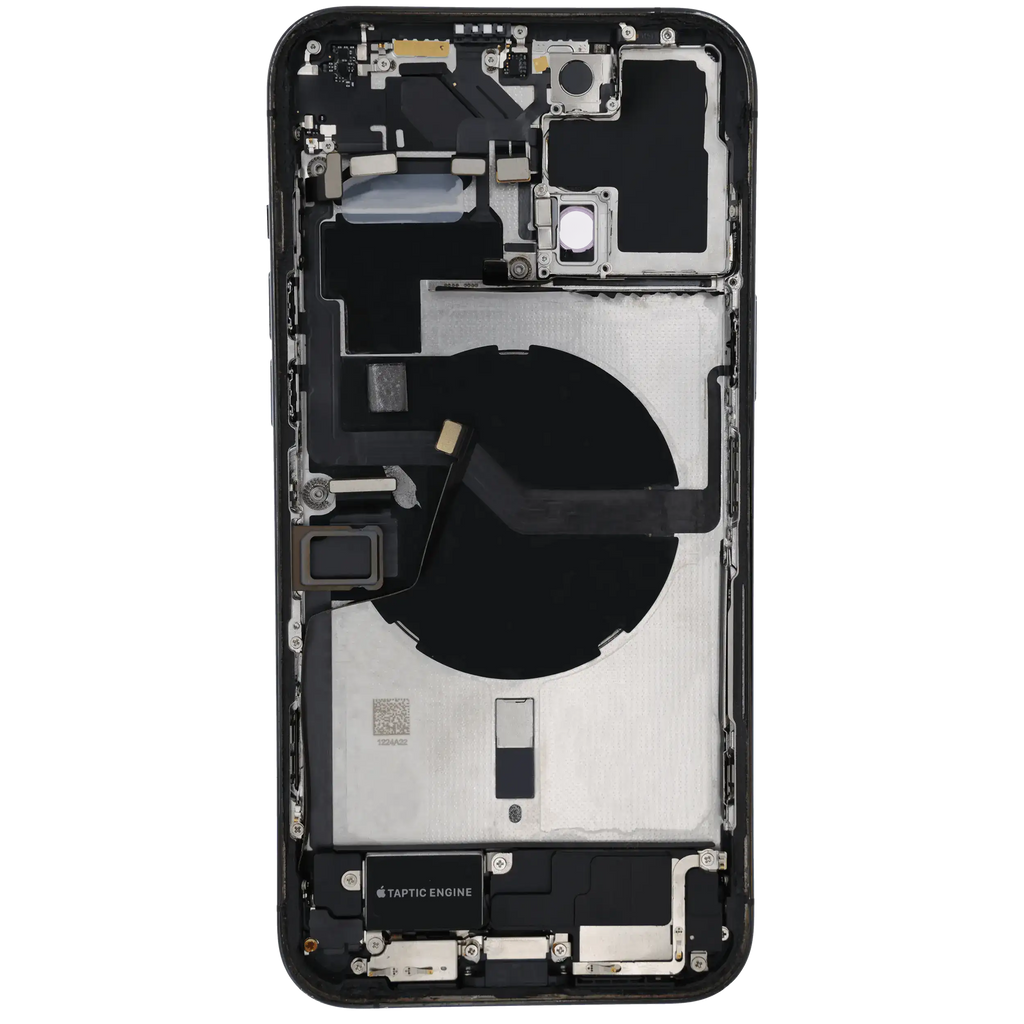 Backcover/Rahmen mit Ladebuchse Flex & Small Parts für iPhone 12 Pro Max (US-Version) (gebrauchter OEM-Ausbau, Qualität A) (Pacific Blau)