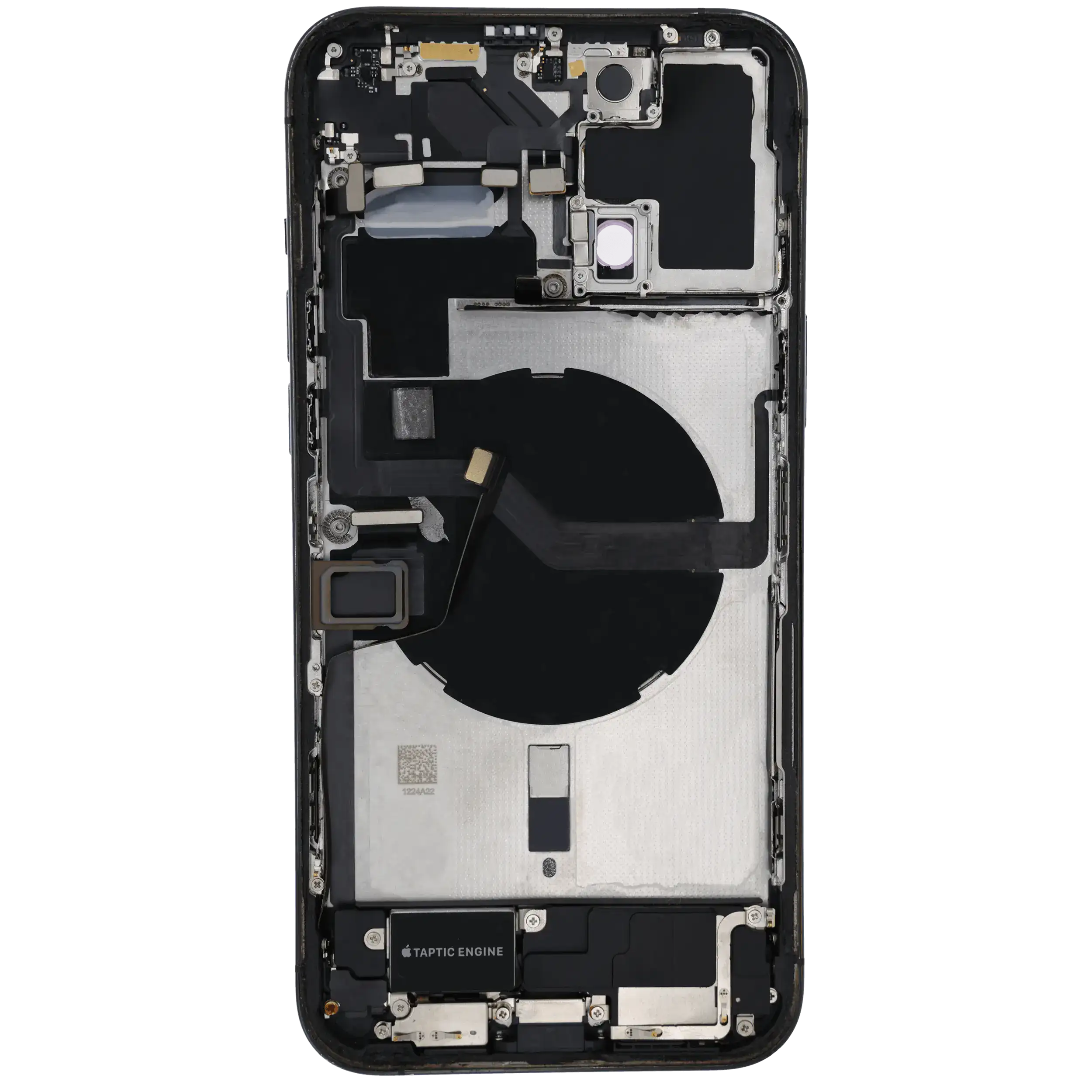 Backcover/Rahmen mit Ladebuchse Flex & Small Parts für iPhone 12 Pro Max (US-Version) (gebrauchter OEM-Ausbau, Qualität A) (Pacific Blau)