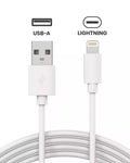 Apple USB-A to Lightning Cable (1m, 3ft) (OEM Brand New, Bulk Packaging) (50 Pack)