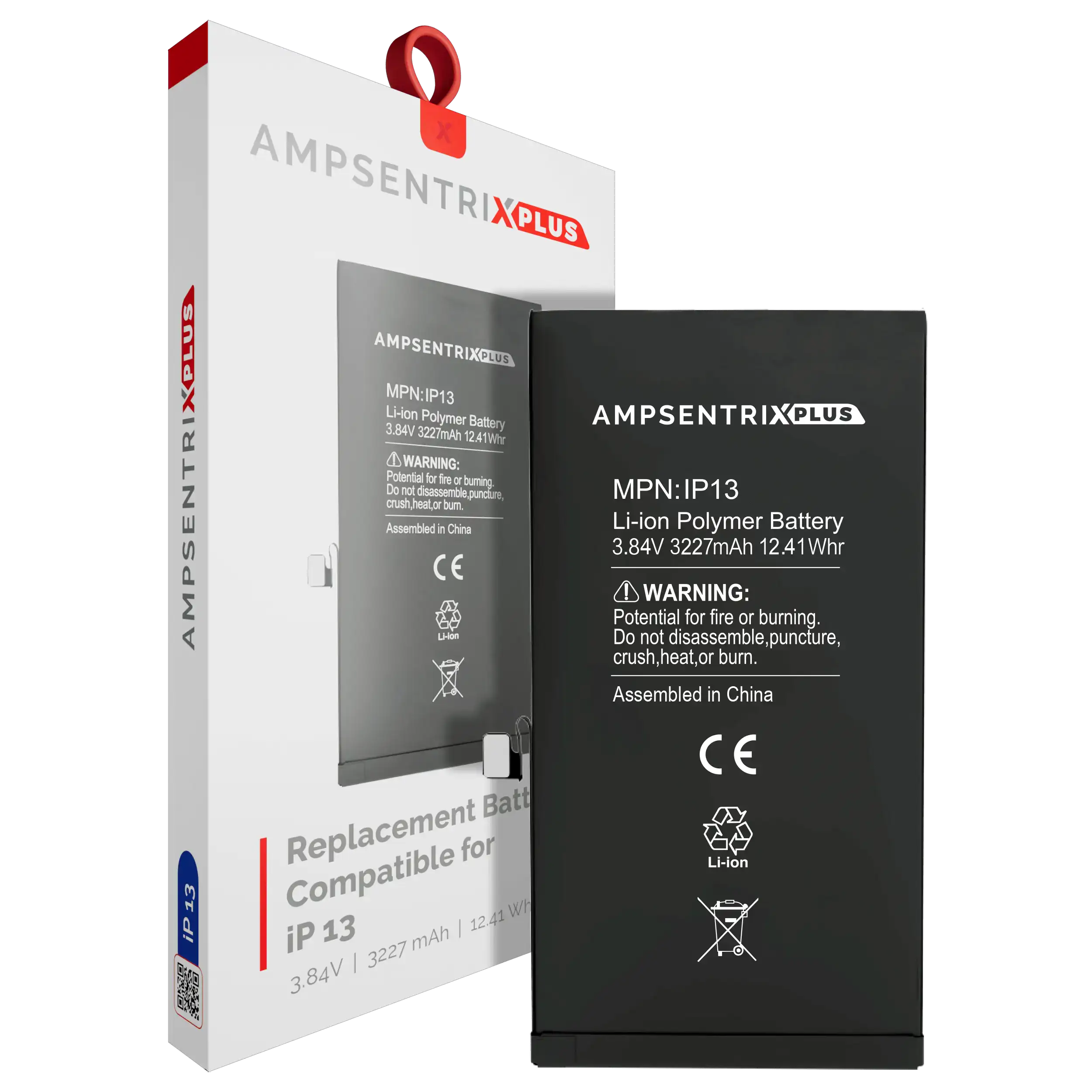 Ersatzakku für iPhone 13 (AmpSentrix Plus)