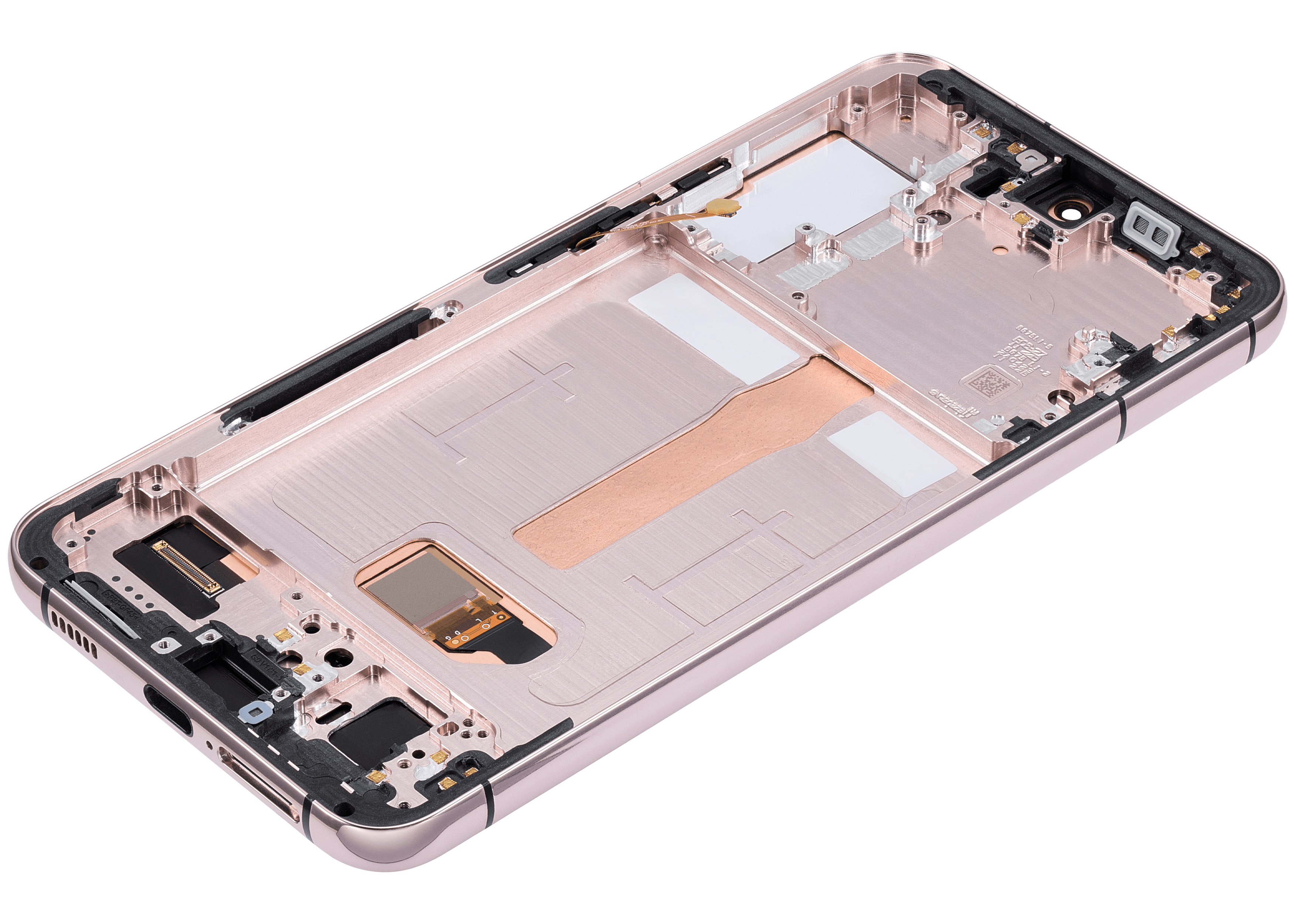 OLED-Display mit Rahmen für Samsung Galaxy S22 Plus 5G (US & Internationale Version) (Aftermarket Plus) (120Hz) (Pink Gold / Violet)