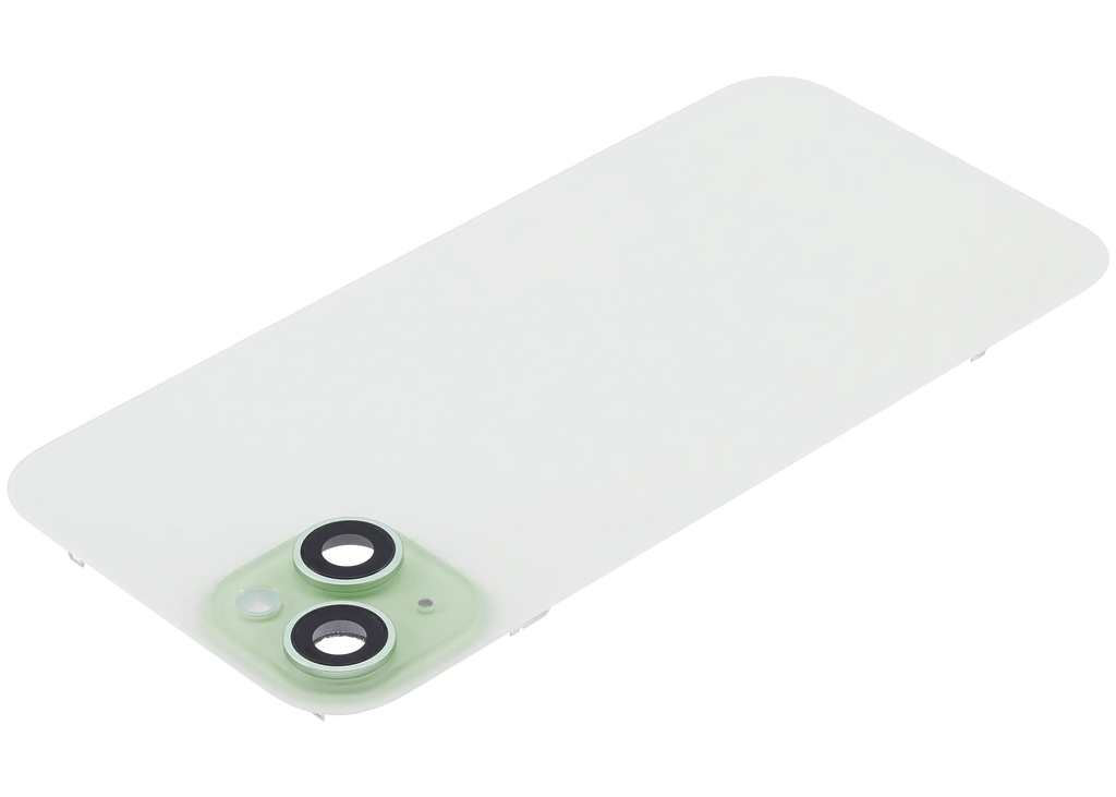 Backcover mit MagSafe Magnet & NFC & Blitz-Flexkabel für iPhone 15 Plus (gebrauchter OEM-Ausbau, Qualität B) (Grün)