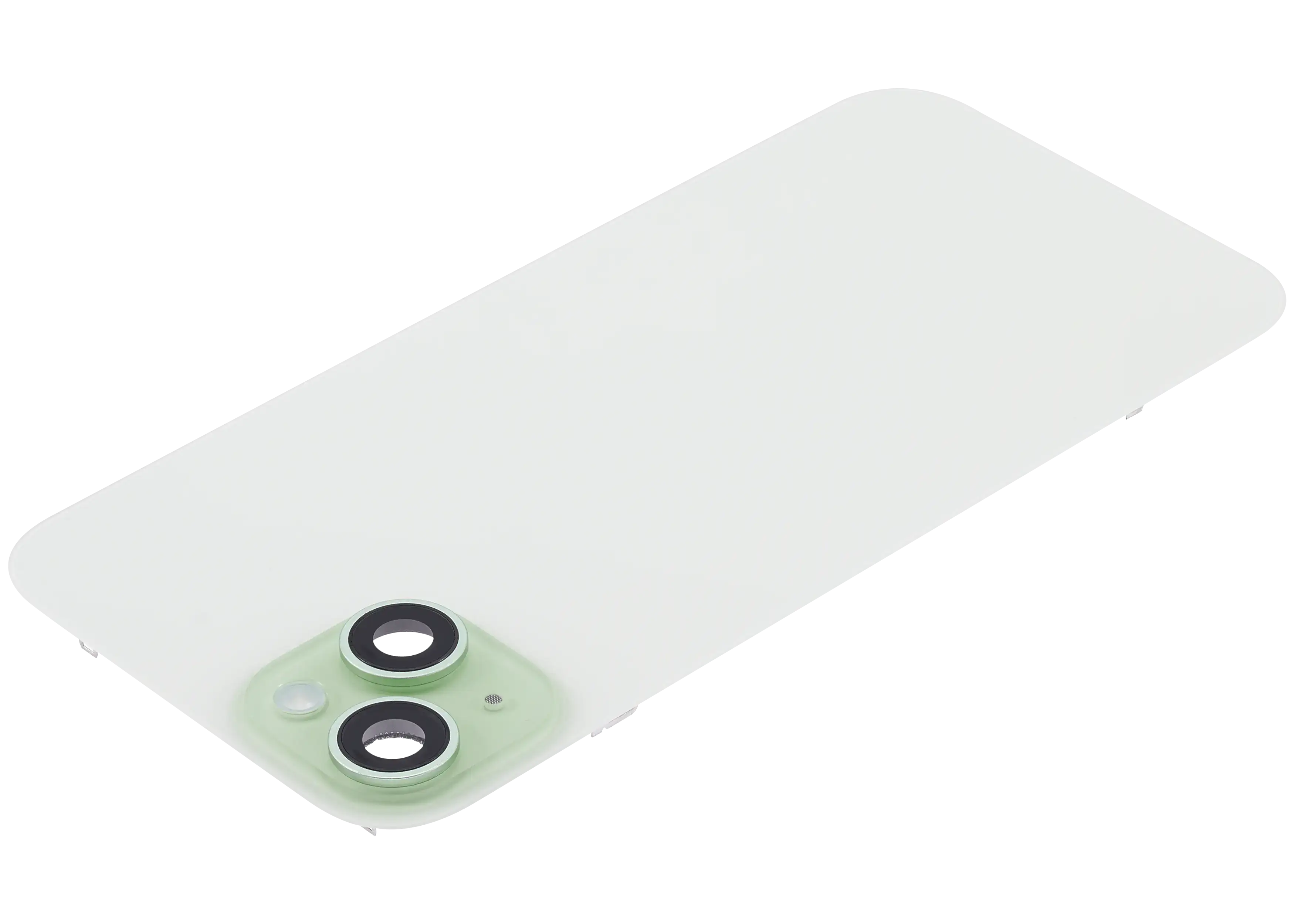 Backcover mit MagSafe Magnet & NFC & Blitz-Flexkabel für iPhone 15 Plus (gebrauchter OEM-Ausbau, Qualität B) (Grün)