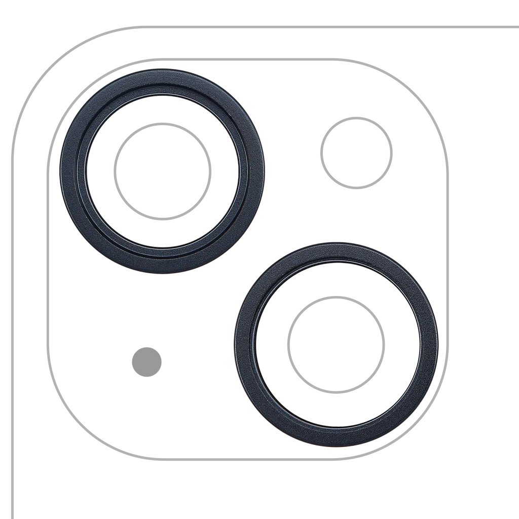Rear Camera Frame Ring for iPhone 14 / 14 Plus (Midnight) (2-piece set)