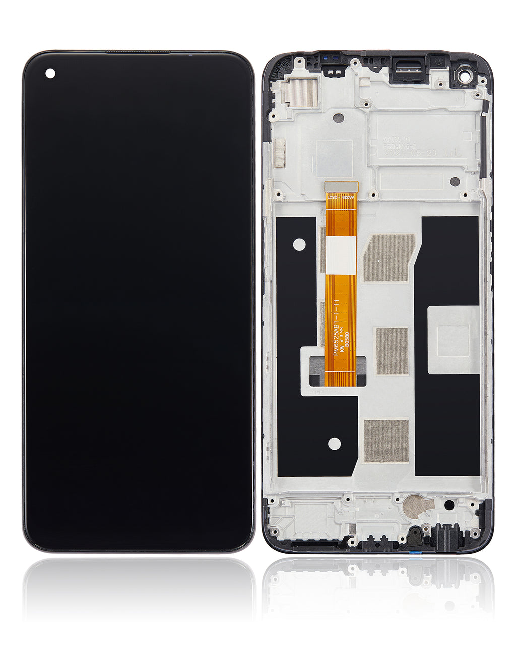 LCD-Display mit Rahmen für OPPO A54 4G (Refurbished) (Alle Farben)