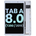LCD mit Rahmen f. Samsung Galaxy Tab A7 Lite 8.7" Service Pack Weiß