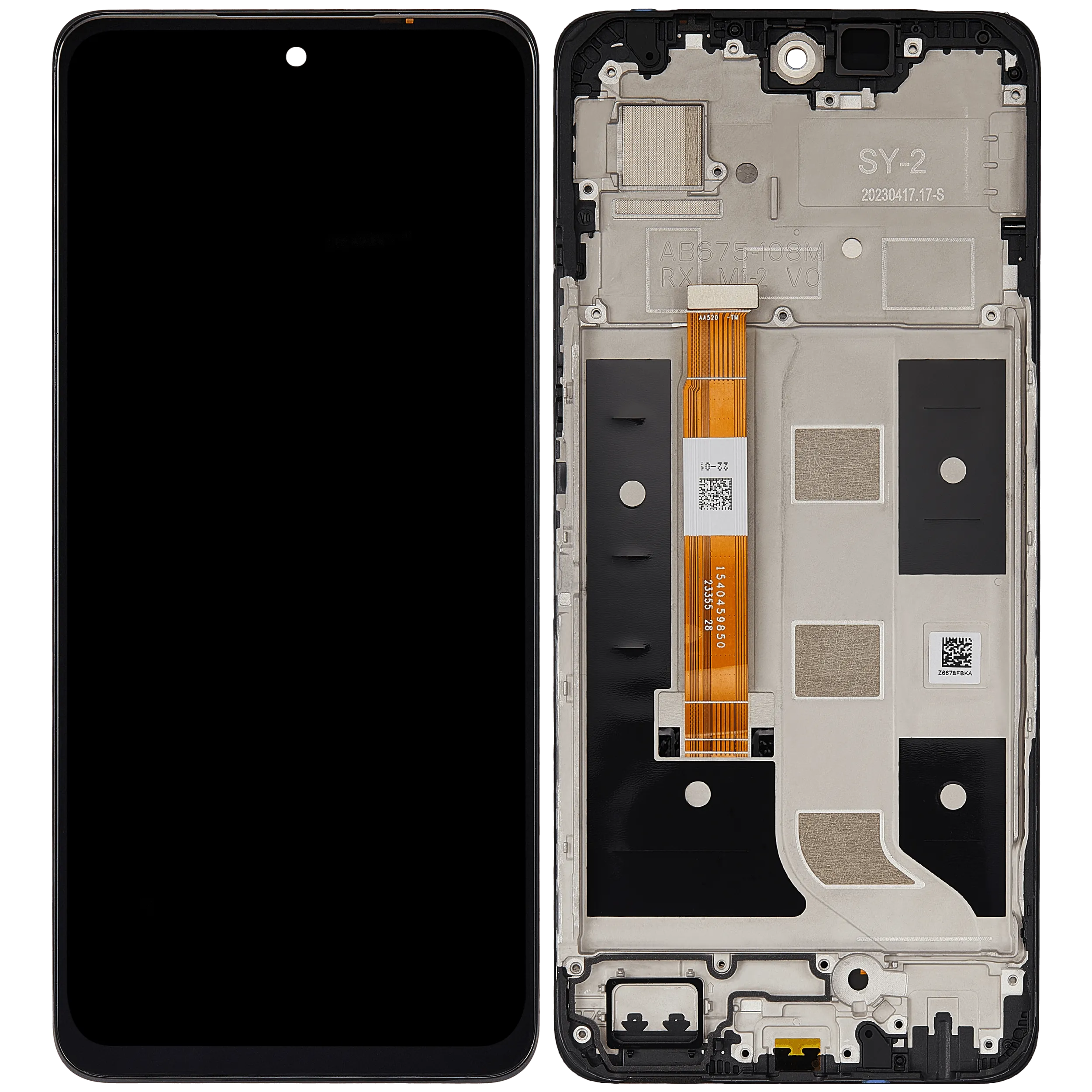 LCD-Display mit Rahmen für Realme 11 5G / 11 X (Refurbished) (Alle Farben)