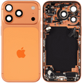 Backcover/Rahmen mit Ladebuchse Flex & Small Parts für iPhone 17 Pro (US-Version) (gebrauchter OEM-Ausbau, Qualität B) (Cosmic Orange)