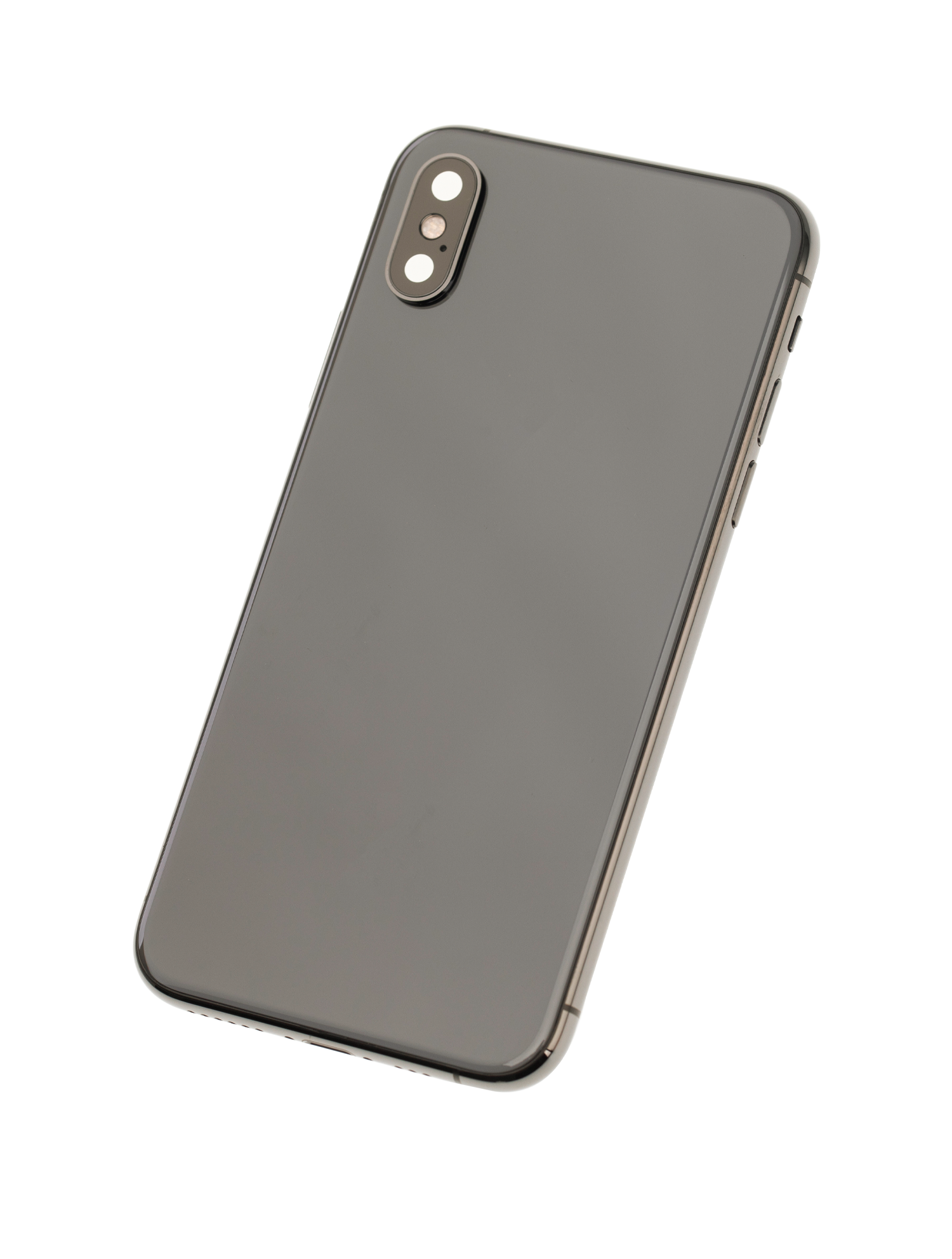 Backcover/Rahmen mit Small Components Pre-Installed für iPhone XS (gebrauchter OEM-Ausbau, Qualität A) (Space Grau)