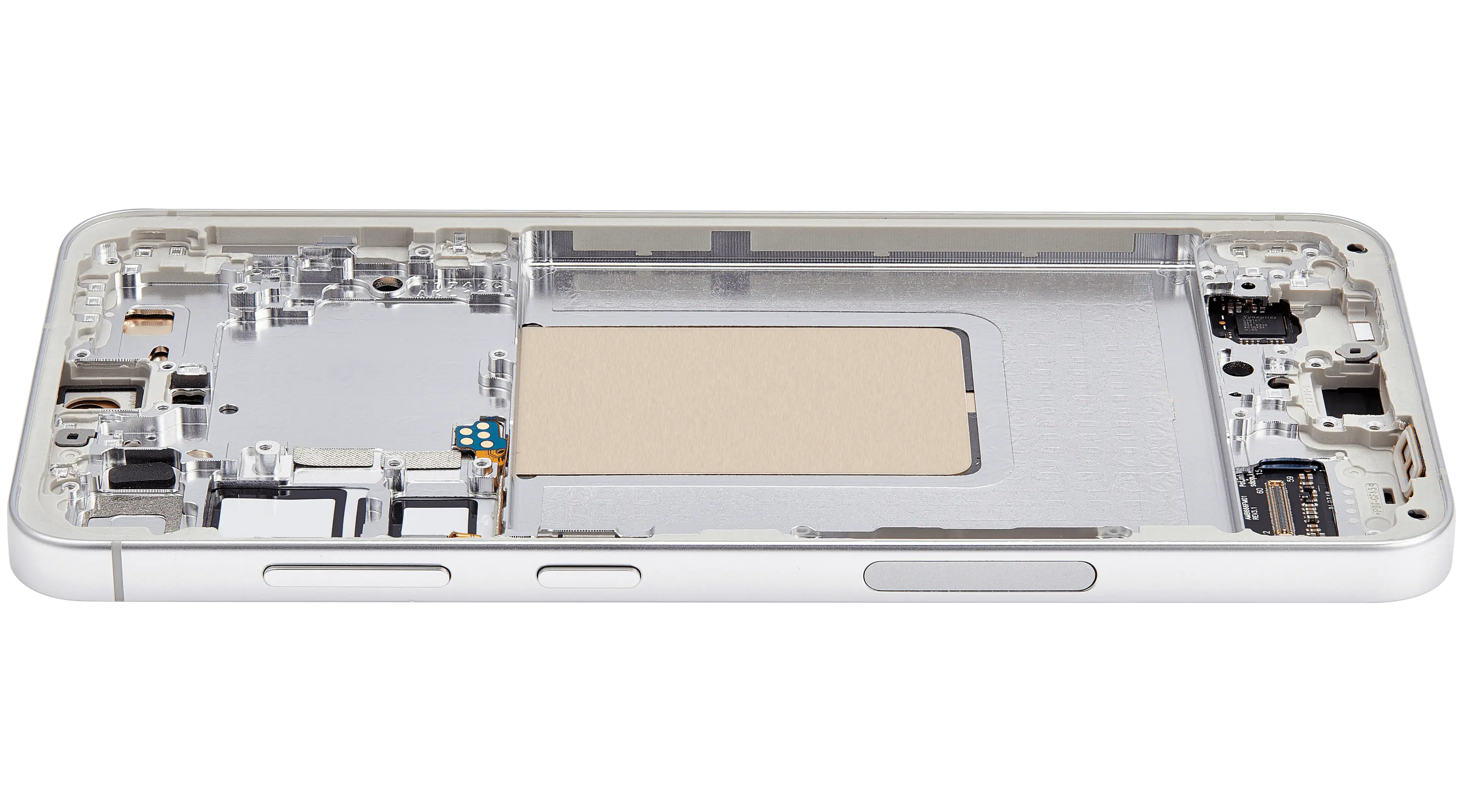 OLED-Display mit Rahmen für Samsung Galaxy S24 Plus 5G (US & Internationale Version) (gebrauchter OEM-Ausbau, Qualität B/C) (Marble Grey)