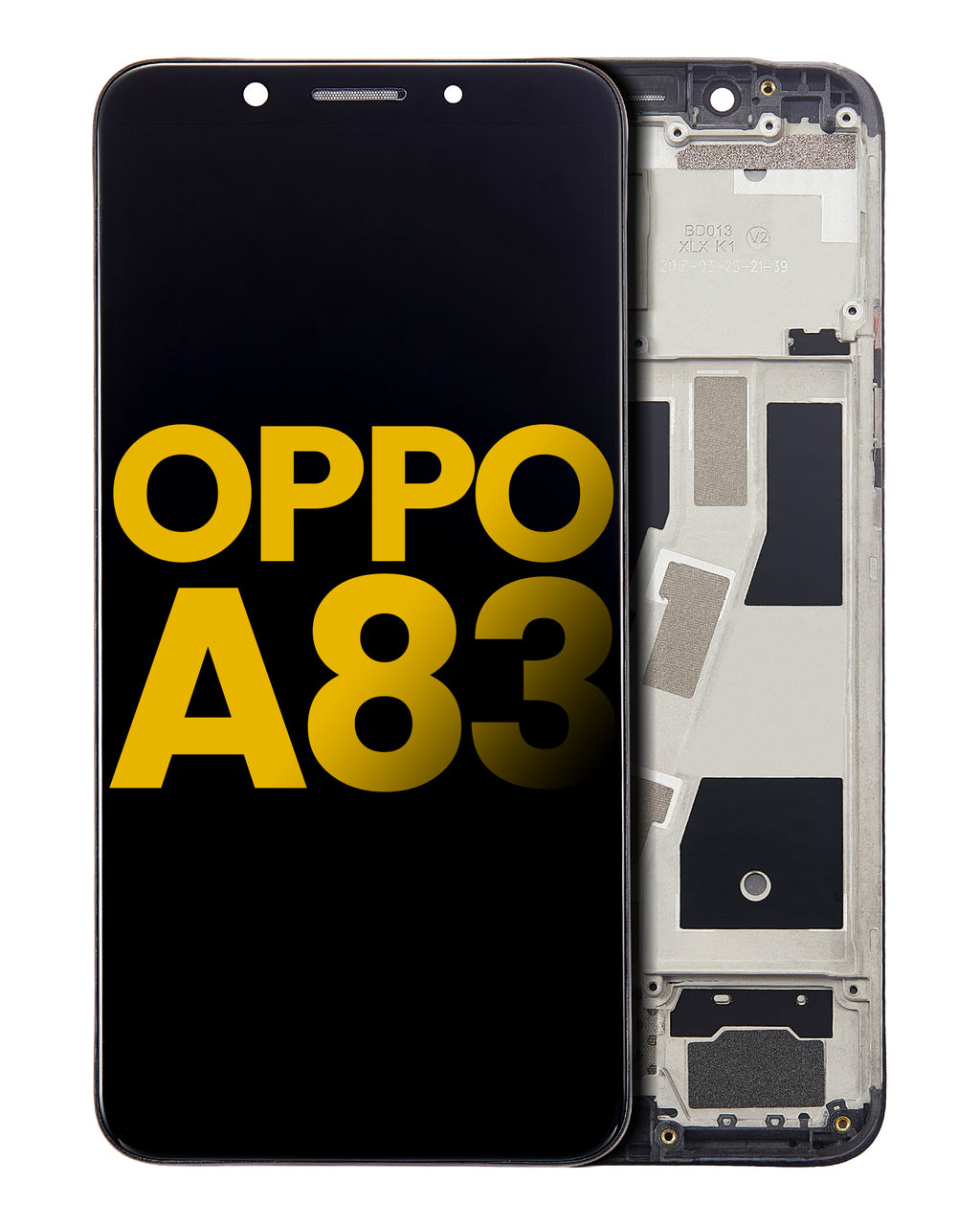 LCD-Display mit Rahmen für OPPO A83 (Refurbished) (Alle Farben)