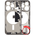 Midframe/Frame with Charging Port Flex and Small Parts for iPhone 15 Pro (US Version) (OEM Pull B, Natural Titanium)
