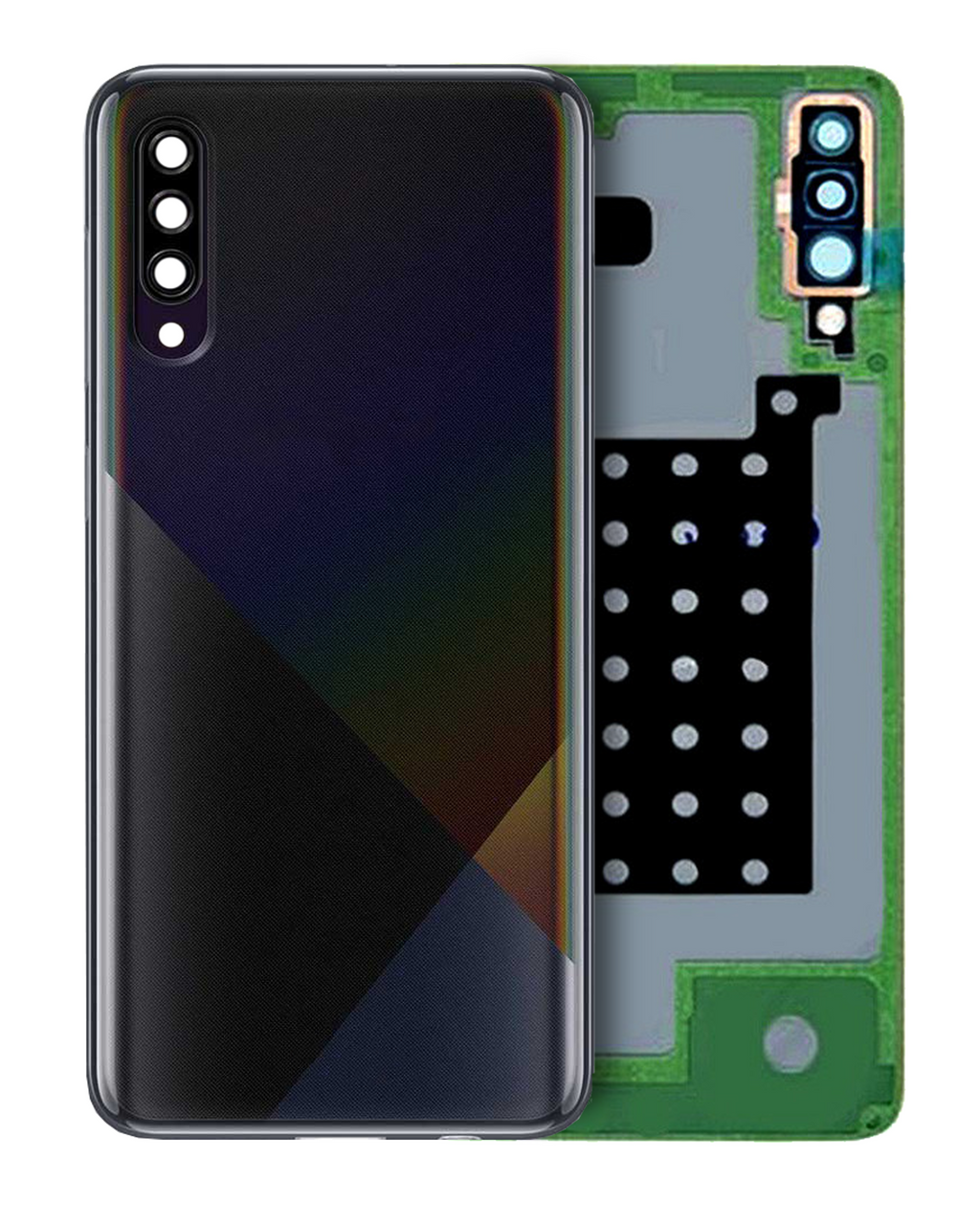 Back Cover with Camera Lens for Samsung Galaxy A30S (A307 / 2019) (Service Pack) (Black)