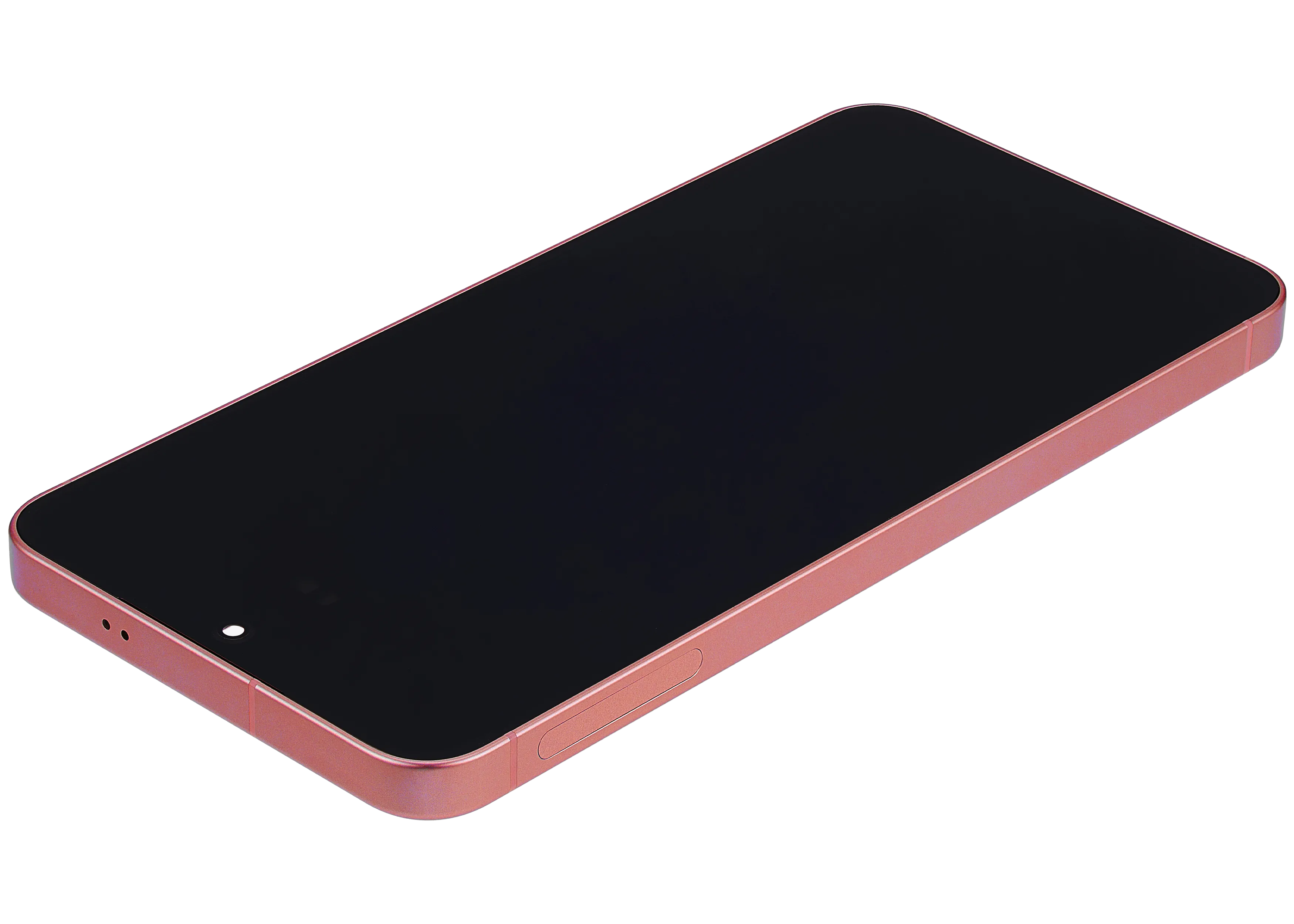 OLED-Display mit Rahmen für Samsung Galaxy S25 5G (US & International) (Aftermarket Plus) (Coral Rot)
