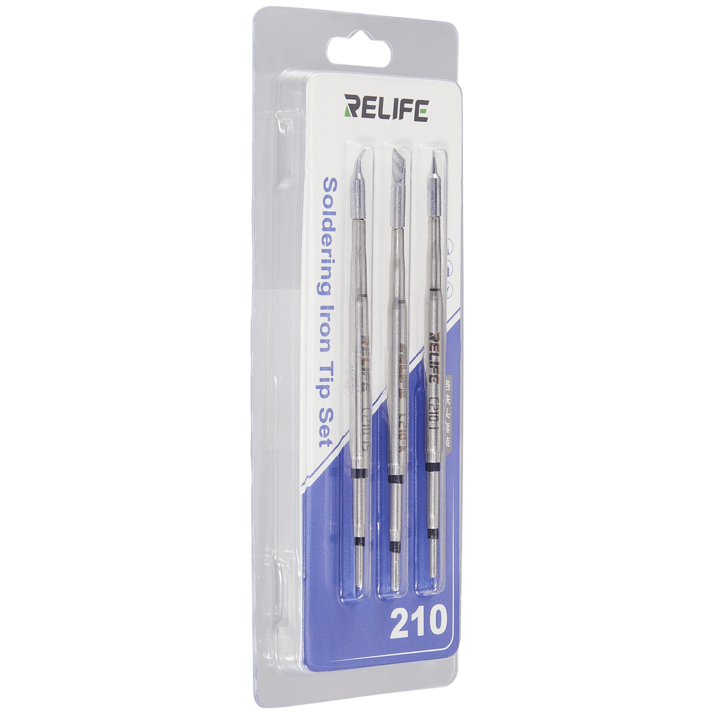 210 Soldering Iron Tip Set (I/S/K) (Relife)