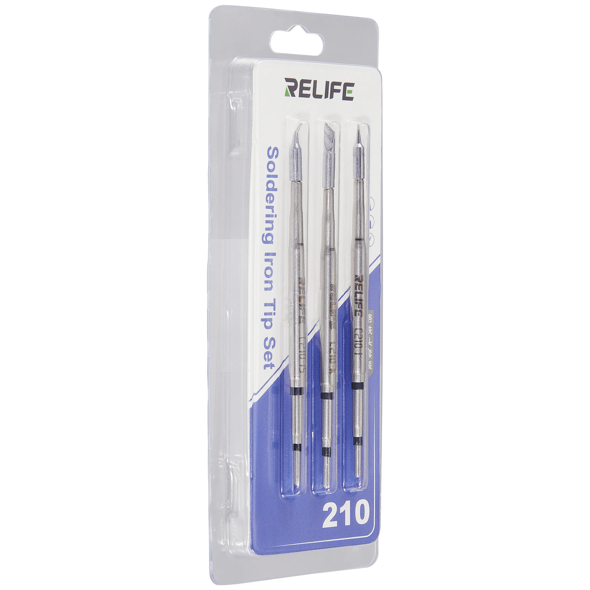 210 Soldering Iron Tip Set (I/S/K) (Relife)