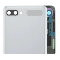 Outer OLED-Display mit Rahmen für Samsung Galaxy Z Flip 4G (F700) / Z Flip 5G (F707) (Service Pack) (Mystic White)