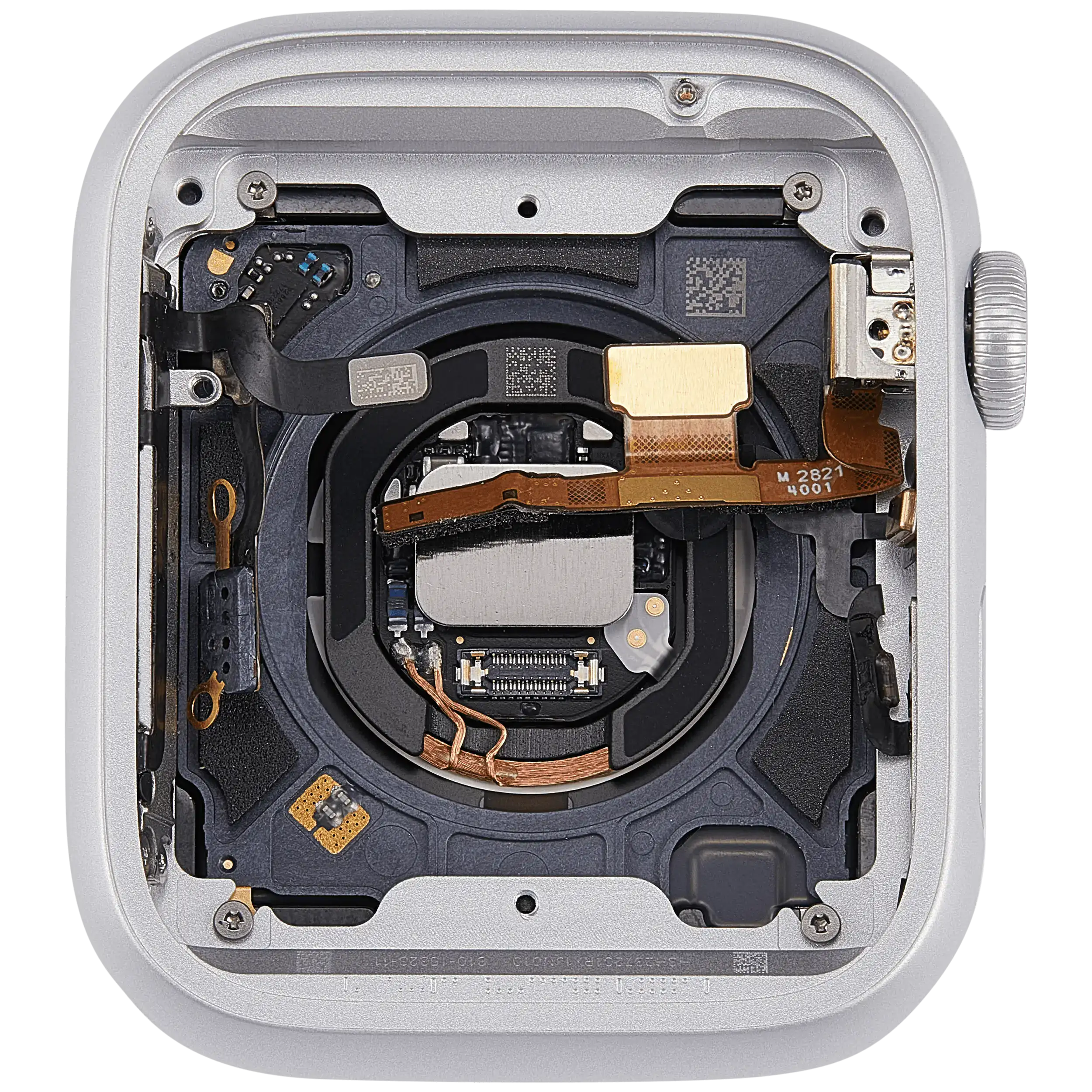 Backcover/Rahmen Compatible für Watch Series 8 (45MM) (gebrauchter OEM-Ausbau, Qualität A) (Cellular Version) (Aluminum / Silver)