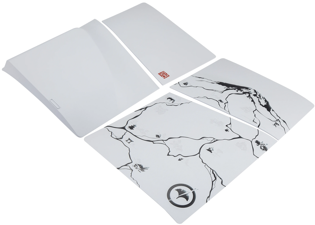 Faceplate Cover (Top & Bottom) für PlayStation 5 Slim (Disc Edition) (Ghost Of Yotei) (Schwarz)
