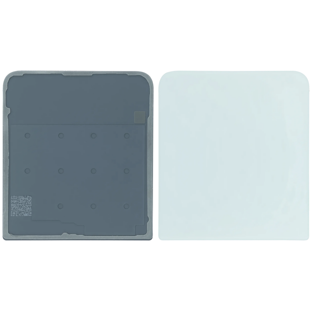Bottom Backcover Glass Compatible für Samsung Galaxy Z Flip 3 5G (Service Pack) (Weiß)