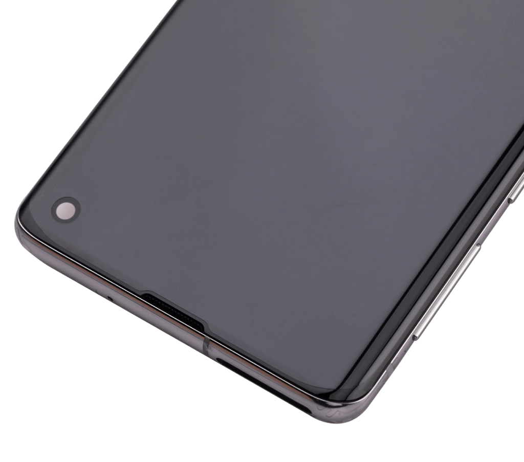 OLED-Display mit Rahmen für Samsung Galaxy S10 (Aftermarket Plus) (Prism White)