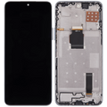 LCD-Display mit Rahmen für Honor X8A / X50i / 90 Lite (Refurbished) (Titanium Silber)