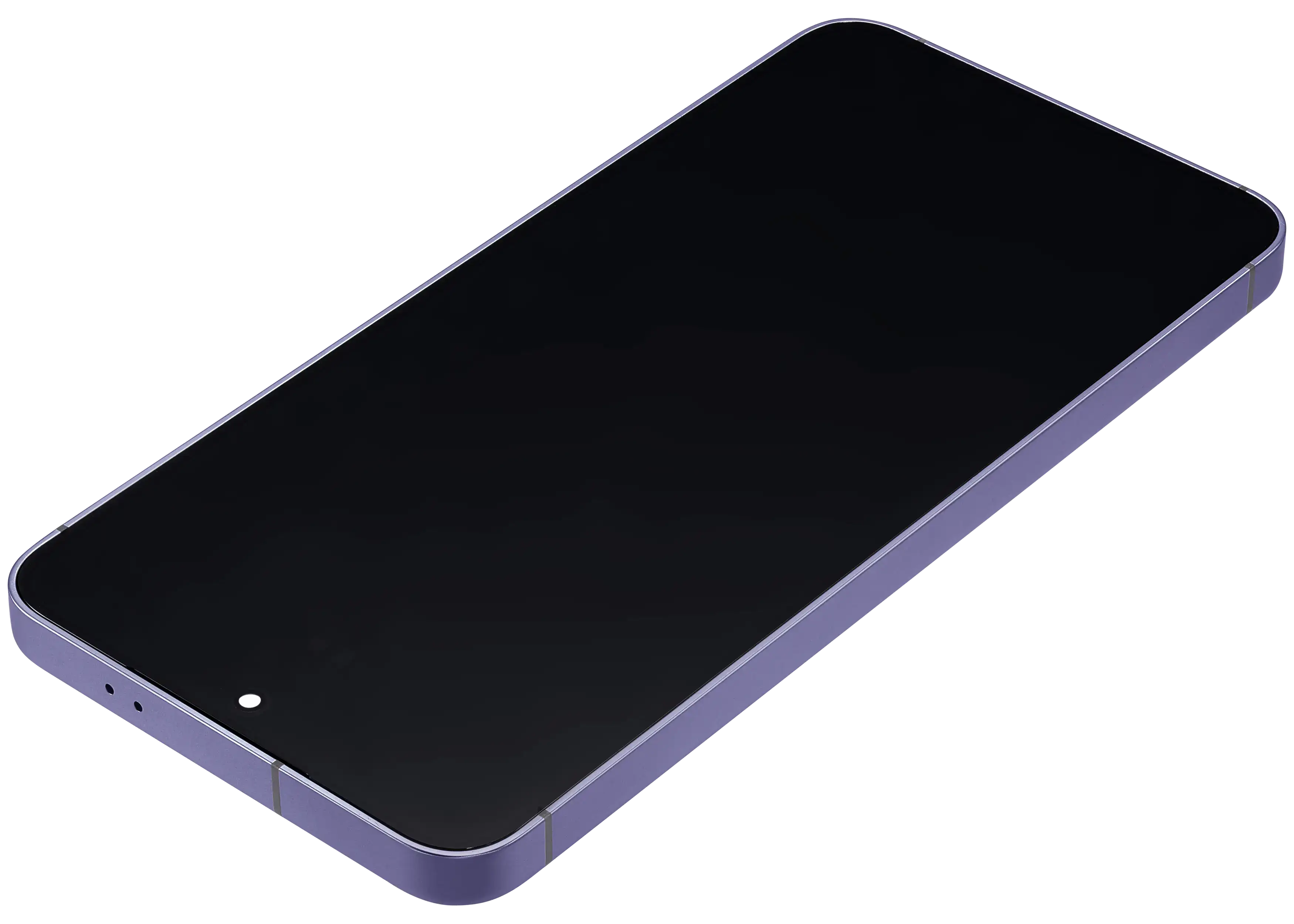 OLED-Display mit Rahmen für Samsung Galaxy S24 5G (US & Internationale Version) (gebrauchter OEM-Ausbau, Qualität B/C) (Cobalt Violet)