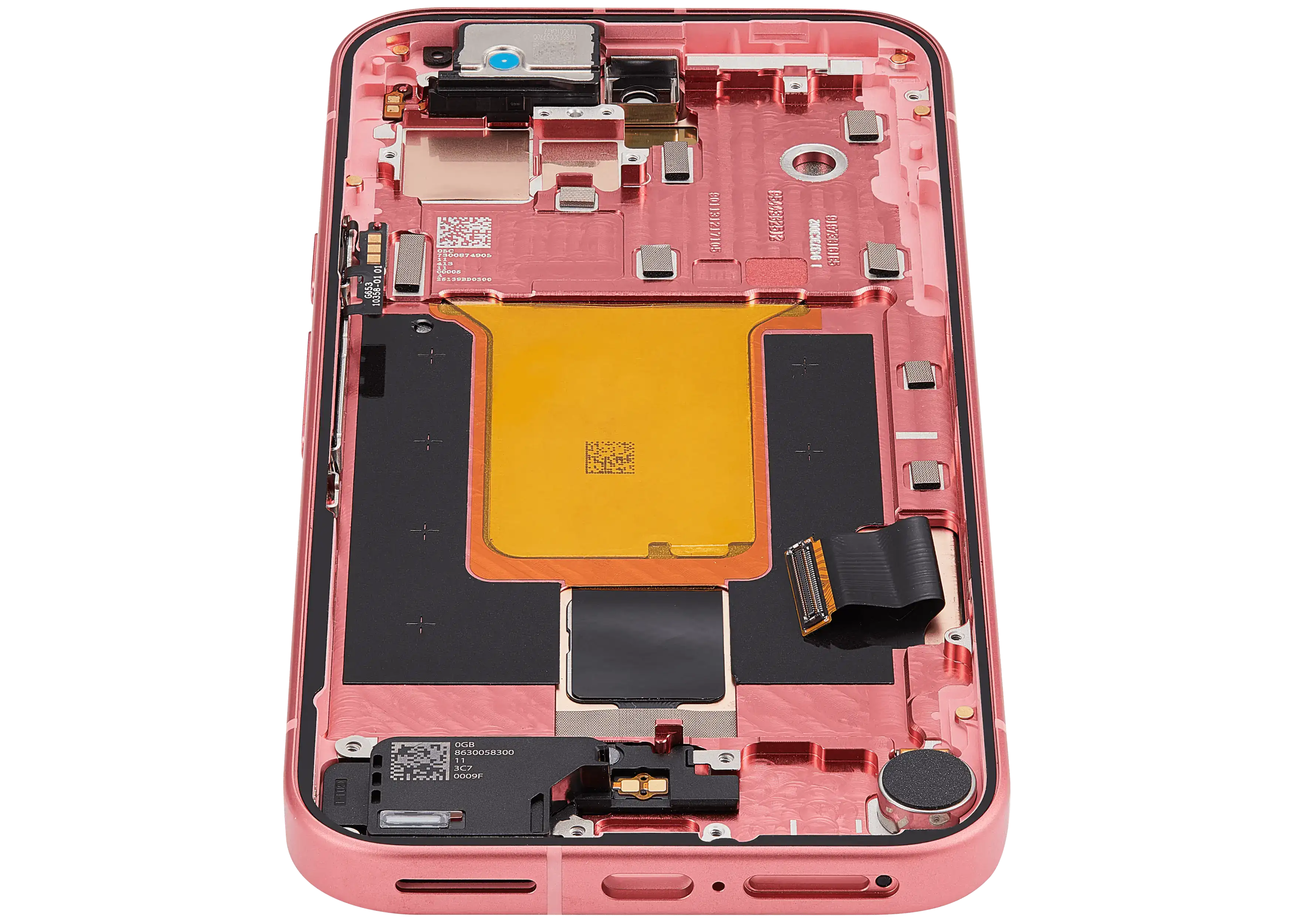 OLED-Display mit Rahmen (mit Fingerprint Sensor) für Google Pixel 9A (Refurbished) (Peony)