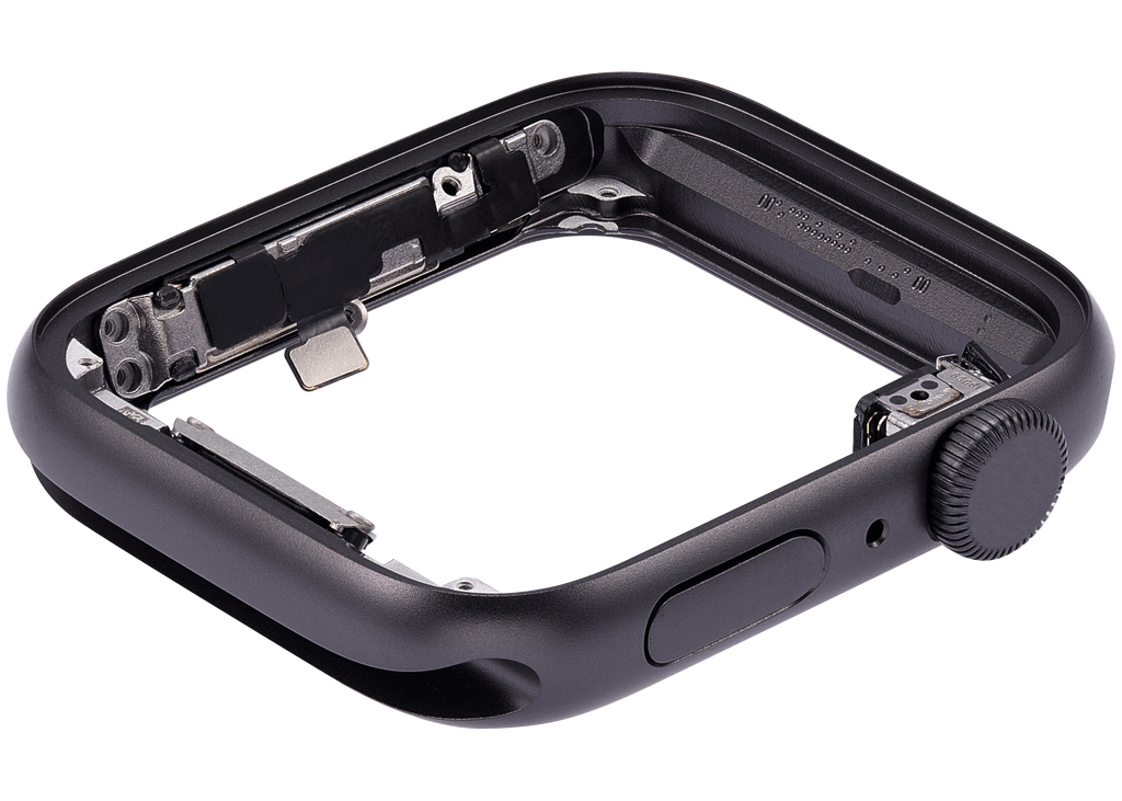 Aluminum Case Midframe/Rahmen(mit Crown and Crown Cable) für Watch Series SE (1st Gen) (44MM) (GPS Version) (Space Schwarz)